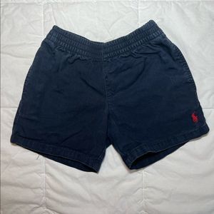 Ralph Lauren Size 2T Boy Navy Blue Shorts W/Elastic Waist
